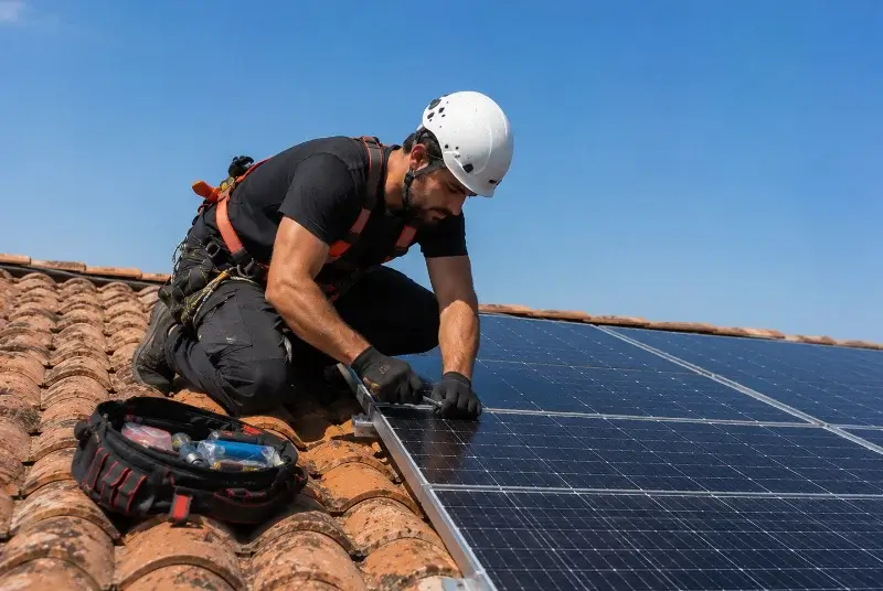 Maintenance et monitoring de panneaux solaires à Saint-Jean-d'Avelanne